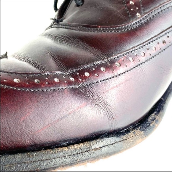 Johnston & Murphy Leather Profiles Wingtip lace up Dress Shoes - Picture 5 of 13